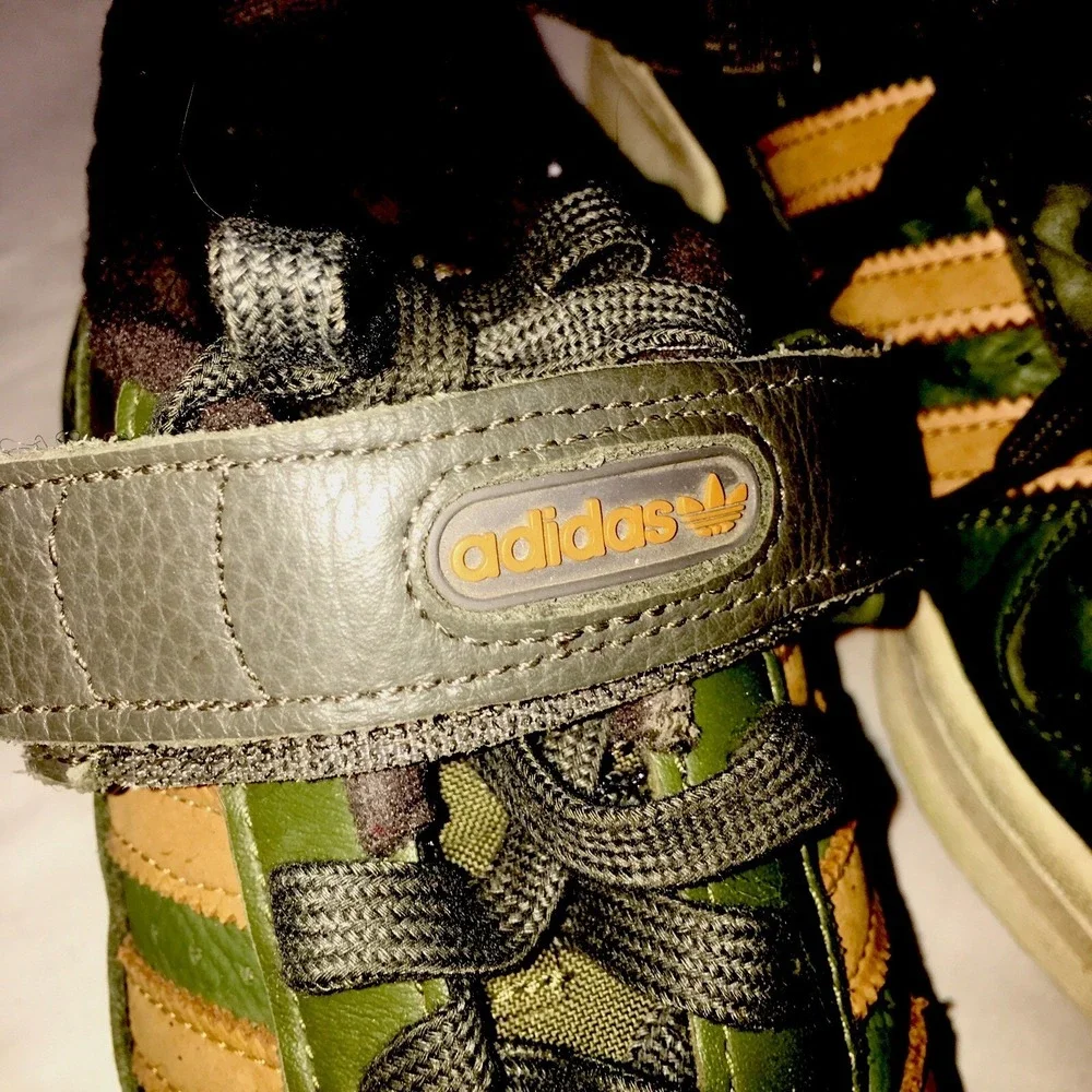 Adidas Forum Low HQ9125 Olive Mesa US Size 7.5 Leather